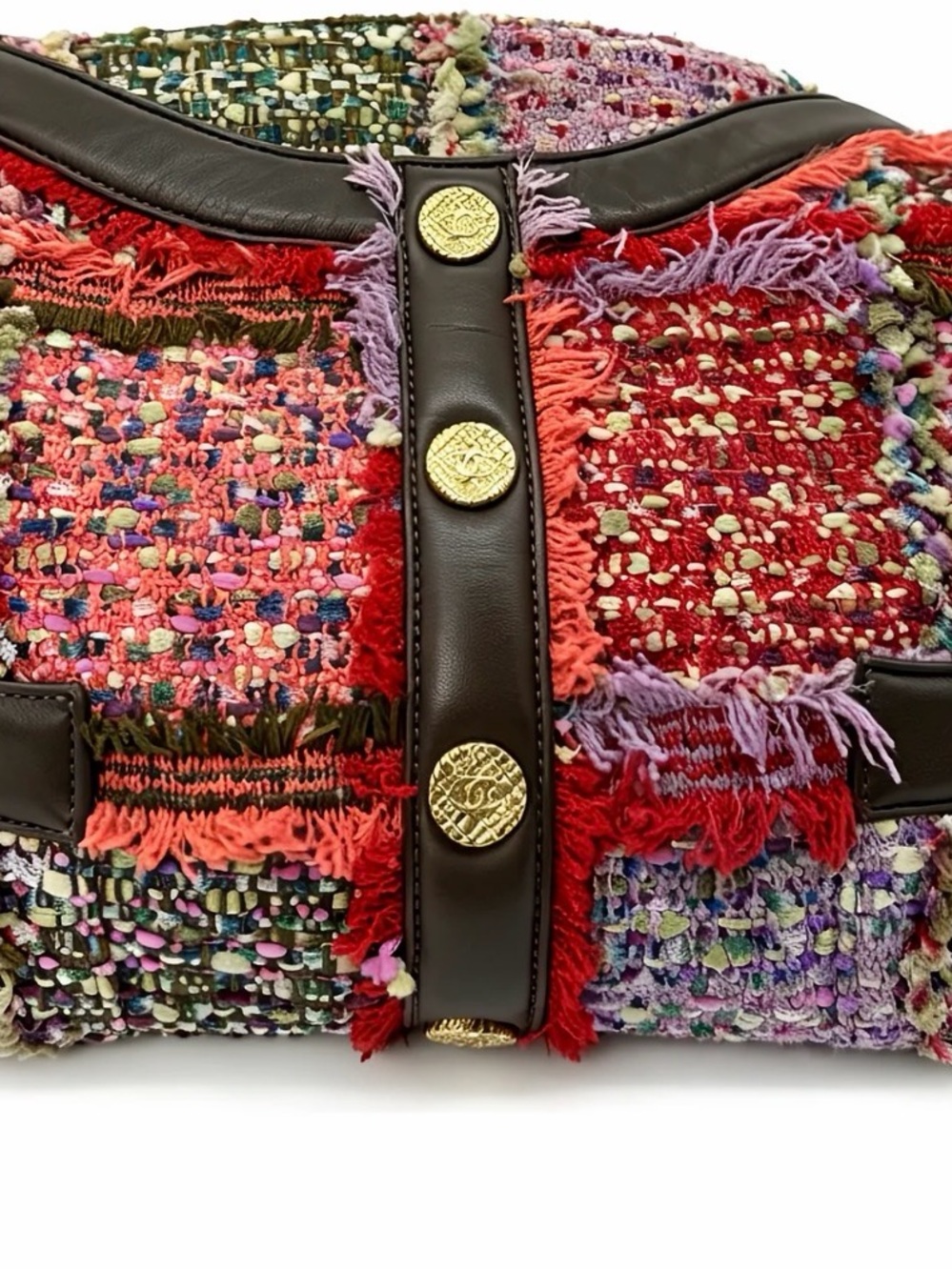 V- Boho Multi-Color Woven Women’s Hobo with Gold